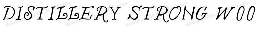 Distillery Strong W00 Regular字体转换